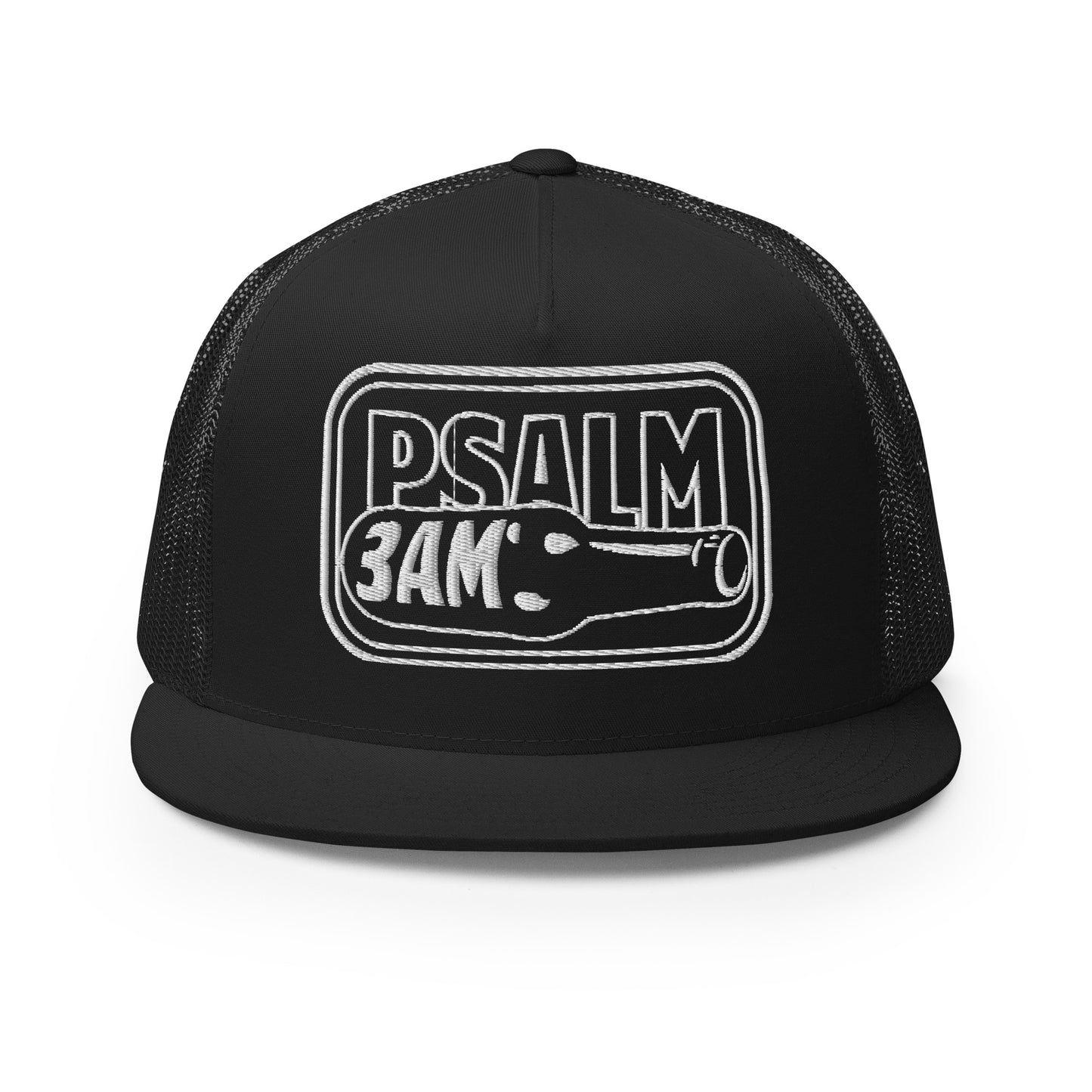 Psalm 3AM Snapback - White Embroidery