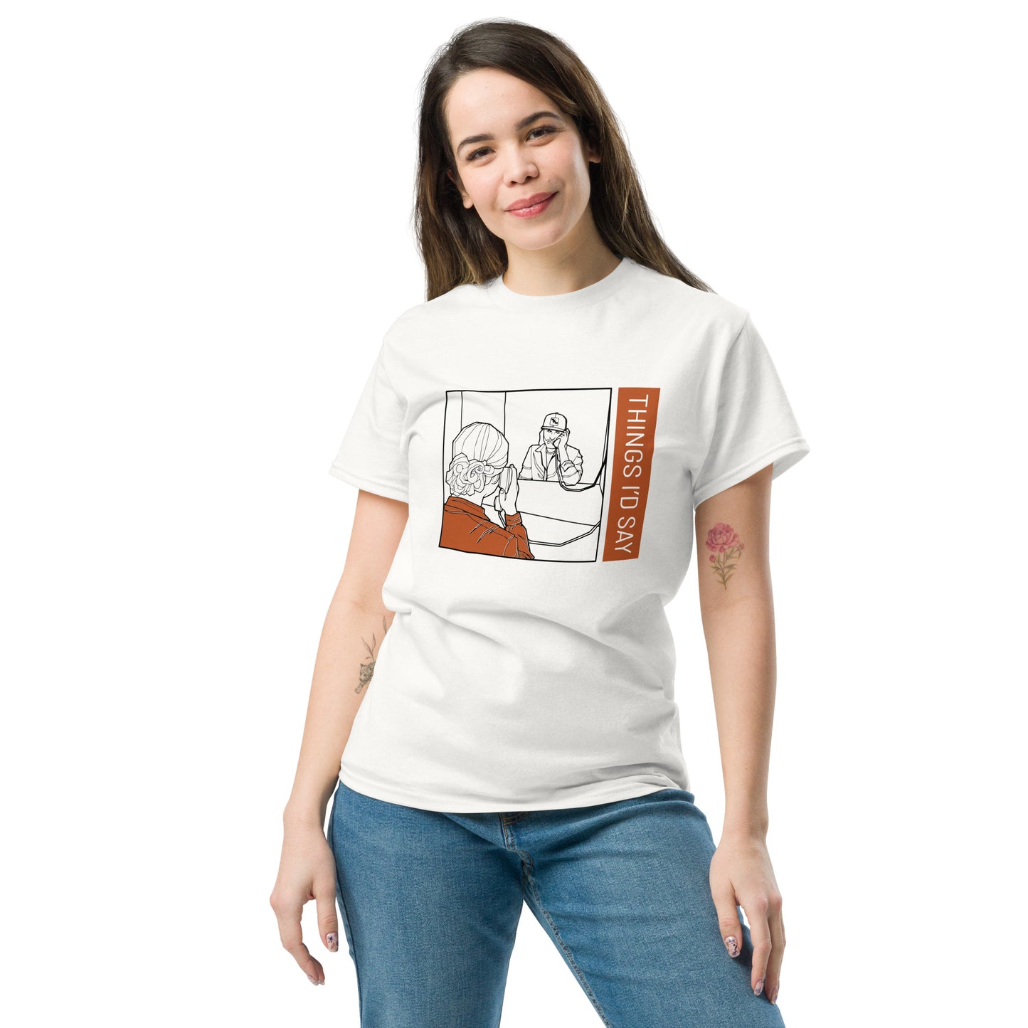Things I'd Say Tee Shirt- White