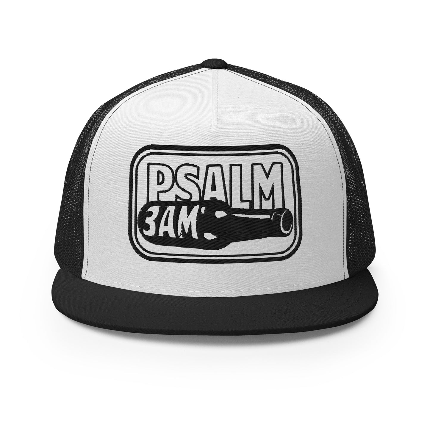 Psalm 3AM Snapback - Black Embroidery