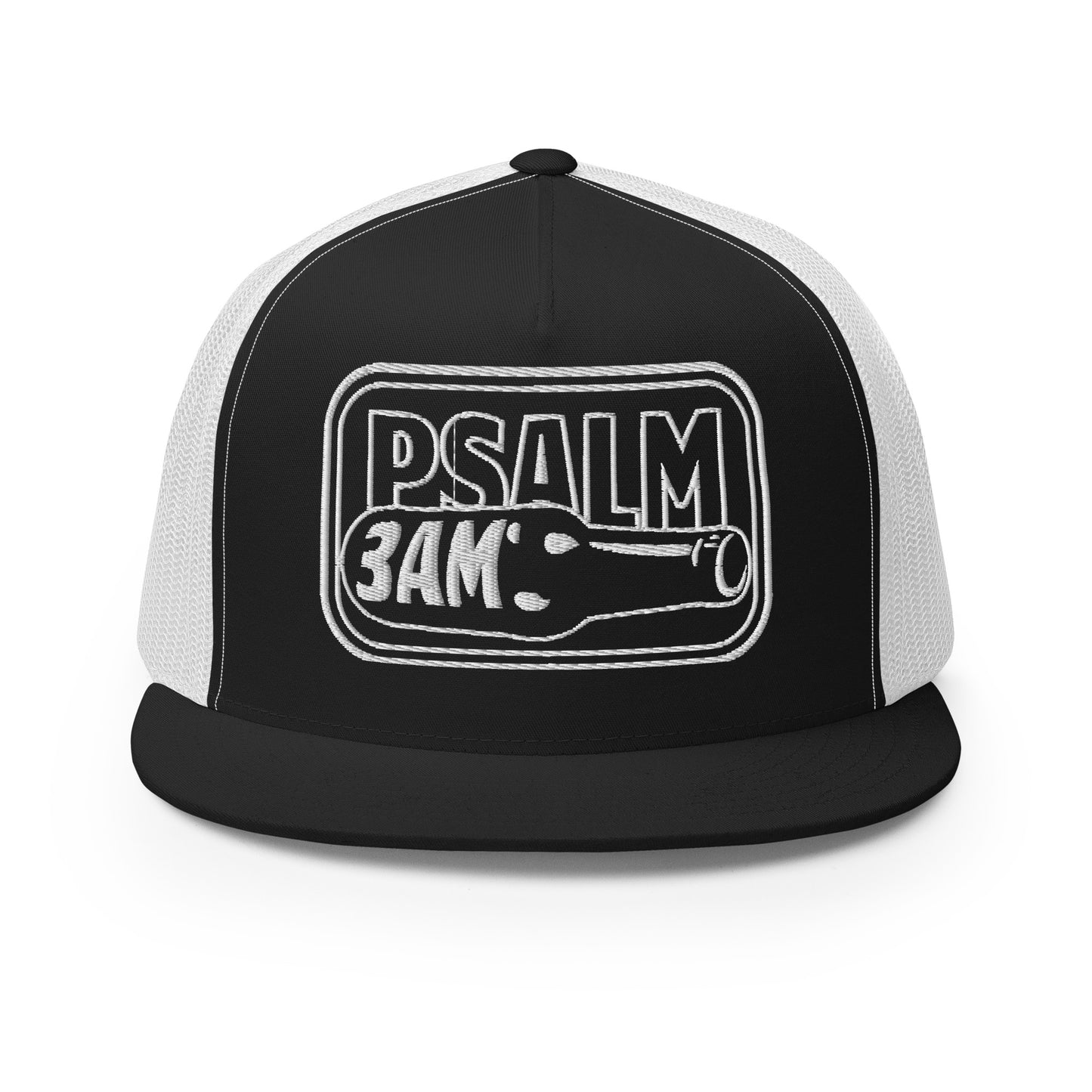 Psalm 3AM Snapback - White Embroidery