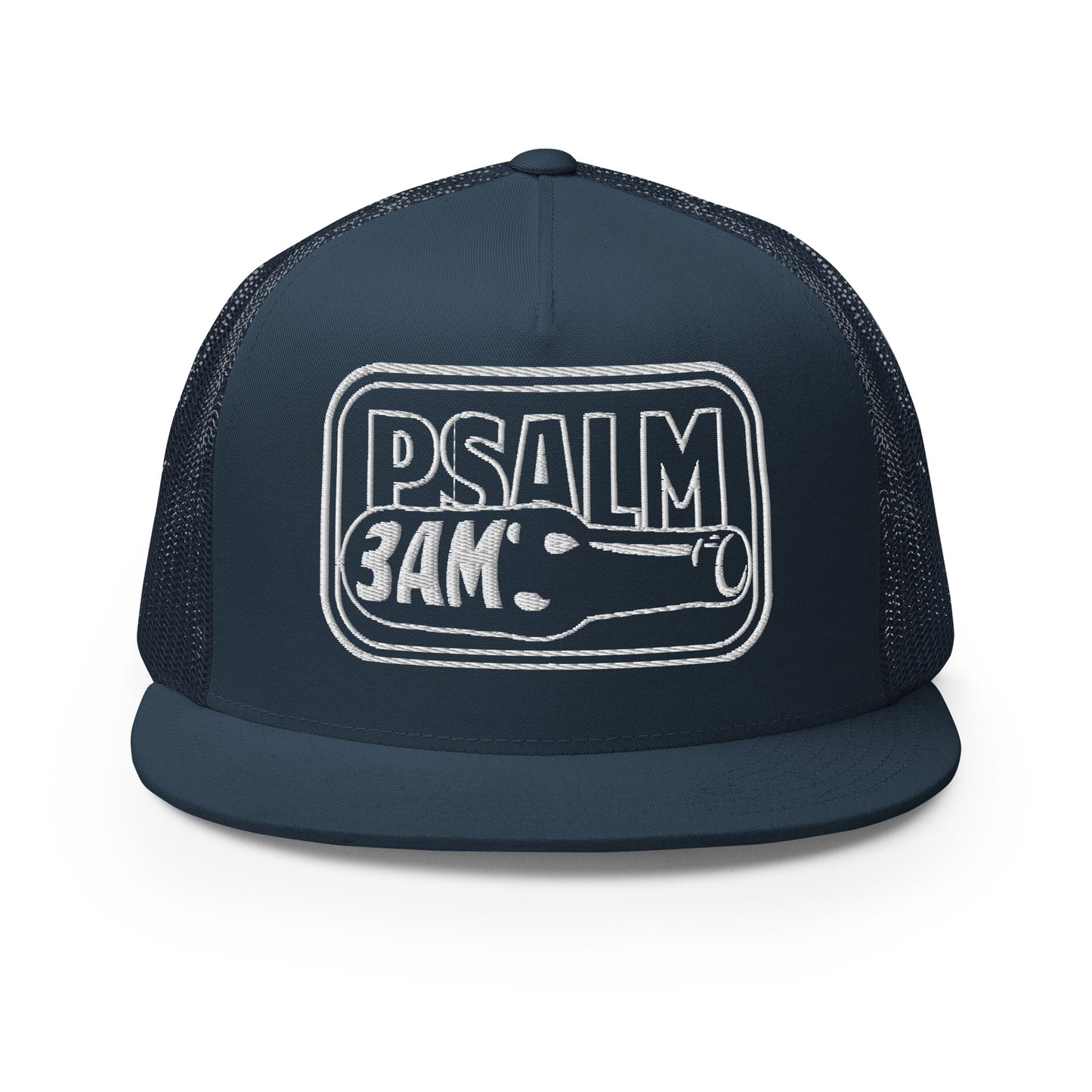 Psalm 3AM Snapback - White Embroidery