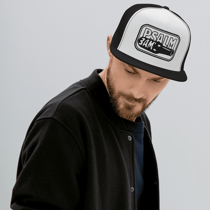 Psalm 3AM Snapback - Black Embroidery