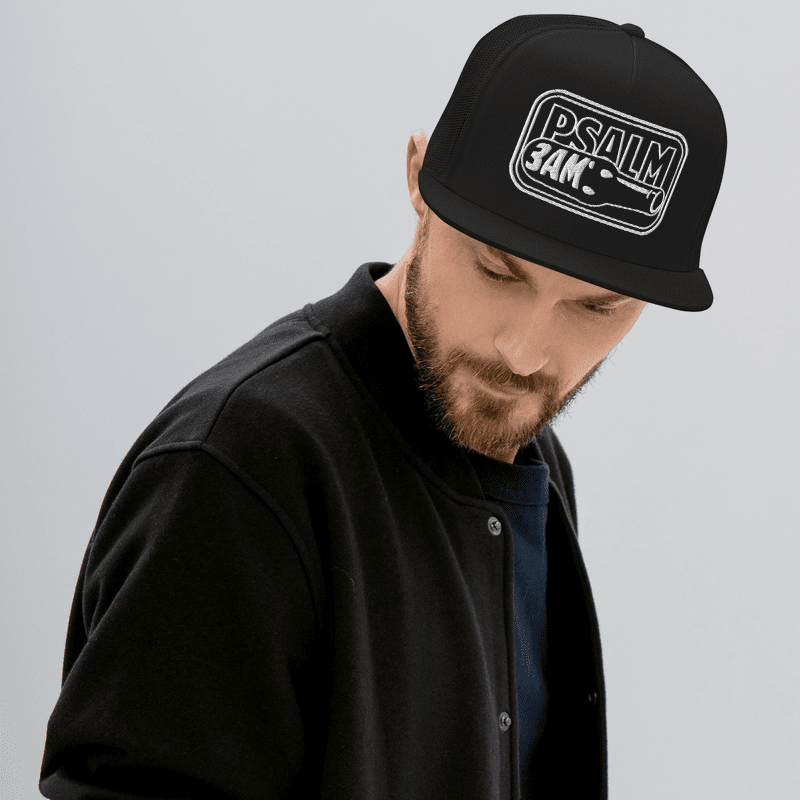 Psalm 3AM Snapback - White Embroidery